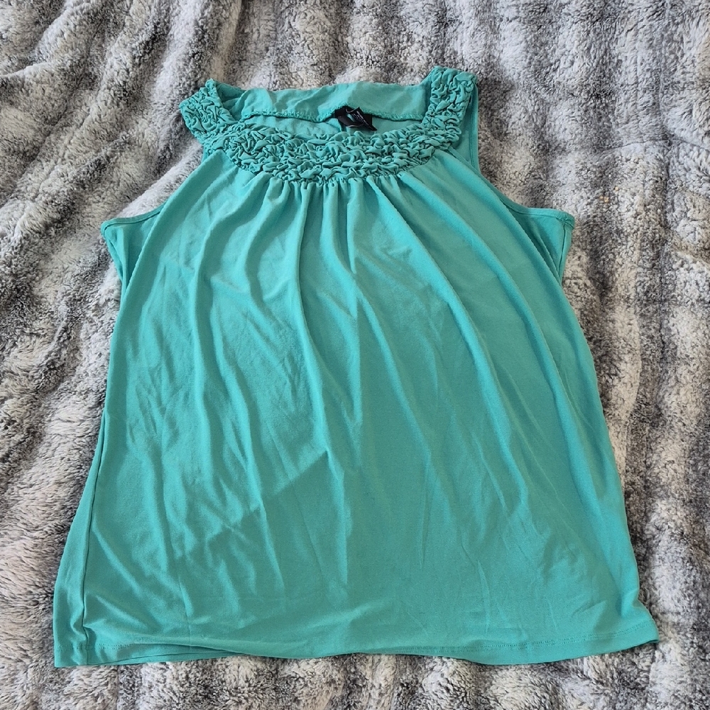 New Directions 🖤 Turquoise Sleeveless Blouse (240)
